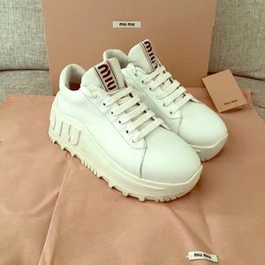 MIU MIU Platform Sneakers Size 36